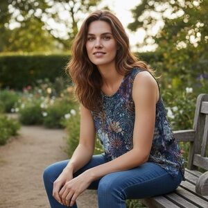 Floral Sleeveless Top